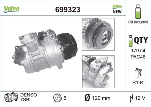 Valeo kompressor klimaanlage - kompressor,,